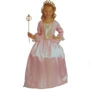 Fantasia Cosplay Infantil Princesa Rosa M