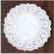 KIT 140 DOILIES DECORAÇÃO 36,5 CM BRANCO