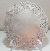 KIT 260 DOILIES DECORAÇÃO 36,5 CM PRATA