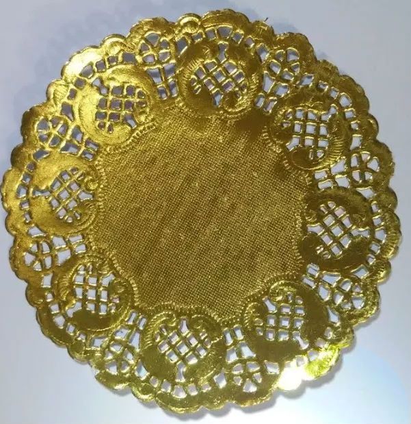 KIT 300 DOILIES 18,5 CM DOURADO